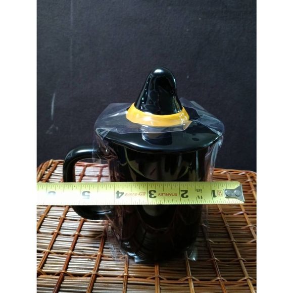 Rae Dunn Artisan Collection by Magenta BASIC WITCH Decorative Mug With Lid Black - Picture 6 of 6